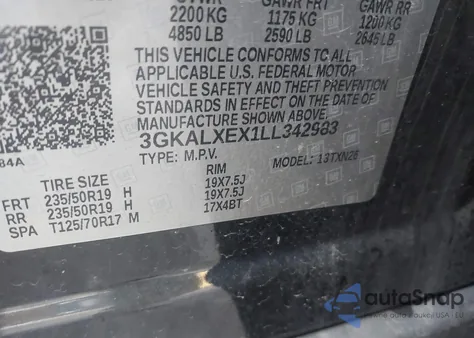 2020 GMC Terrain Awd Denali from USA, damaged, VIN 3GKALXEX1LL342983